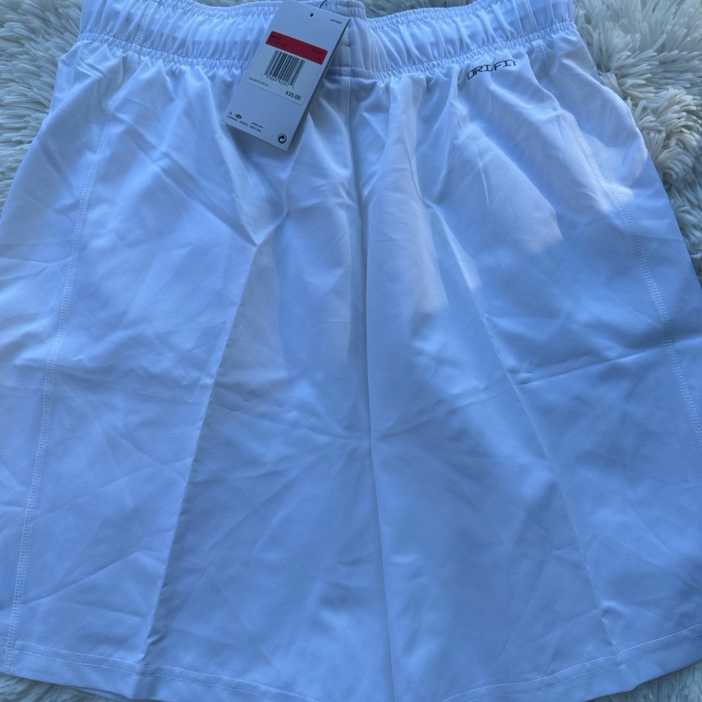 New Jordan white Athletic Shorts with Logo